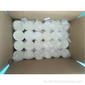 Empaquetadora automática de vasos de papel revestido de polietileno